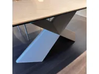 Tavolo sagomato in ceramica Tyron keramik drive di Cattelan italia in Offerta Outlet