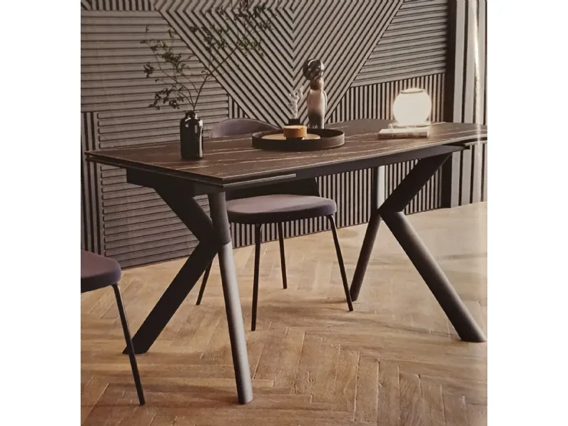 Tavolo in ceramica rettangolare Sahara noir La seggiola a prezzo scontato