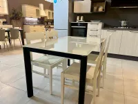 Tavolo in vetro rettangolare Scarabeo Scavolini in offerta outlet