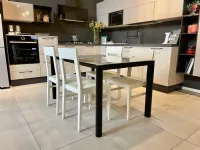 Tavolo in vetro rettangolare Scarabeo Scavolini in offerta outlet