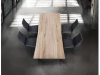 Tavolo scortecciato in legno rovere massello Tempor 800 in Offerta Outlet
