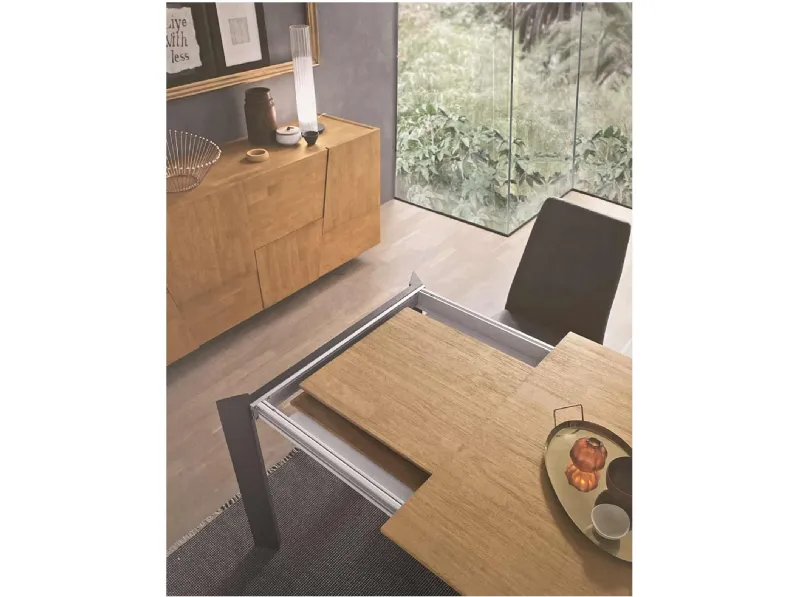 Tavolo Sharp Fgf mobili in legno Rettangolare allungabile