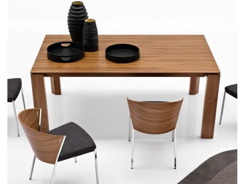 Tavolo Sigma wood Connubia in legno Rettangolare allungabile
