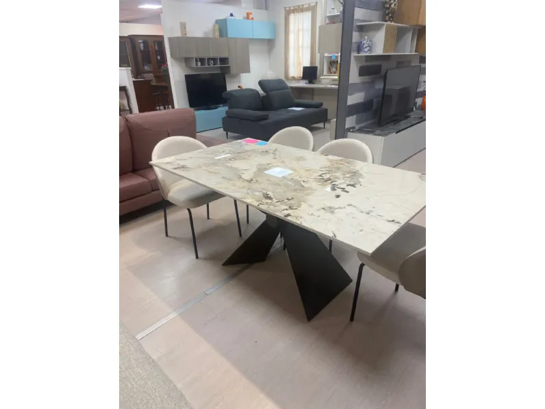 Tavolo rettangolare in ceramica Sintesi di Altacom in Offerta Outlet