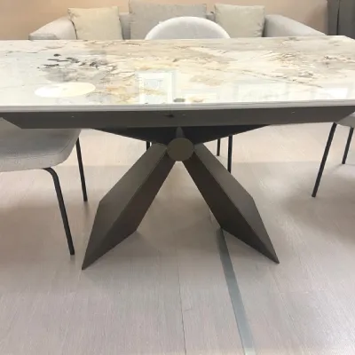 Tavolo in ceramica rettangolare Sintesi Altacom in offerta outlet