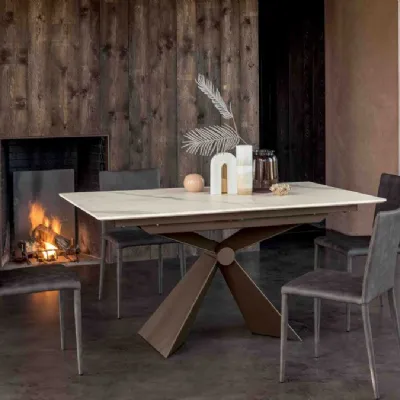 Tavolo Sintesi Altacom in ceramica Rettangolare allungabile scontato 30%