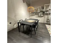 Tavolo in vetro rettangolare Soffio Pianca in offerta outlet