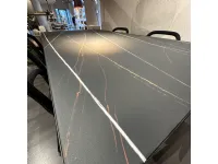 Tavolo in vetro rettangolare Soffio Pianca in offerta outlet