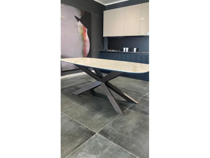 Tavolo Spring Di lazzaro in ceramica Fisso