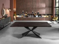 Tavolo rettangolare in legno Stark di Stones in Offerta Outlet