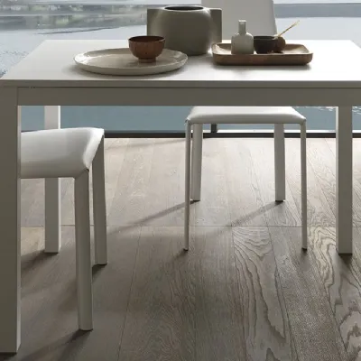 Tavolo con piano in marmo rettangolare di Altacom a PREZZO OUTLET 