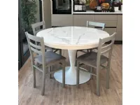 Tavolo in ceramica rotondo Sun super Altacom a prezzo scontato