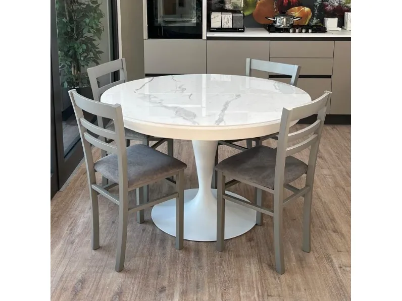 Tavolo in ceramica rotondo Sun super Altacom a prezzo scontato
