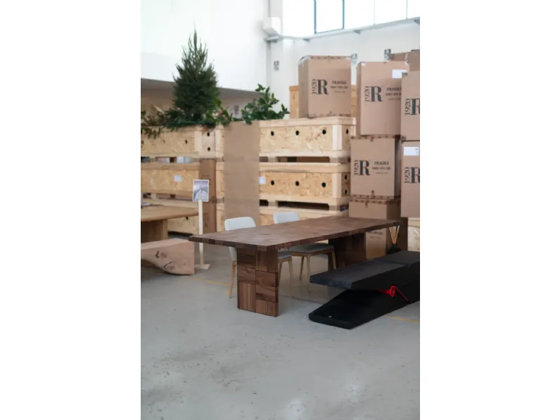 Tavolo Tableau Riva 1920 in legno e resina Fisso scontato 44%