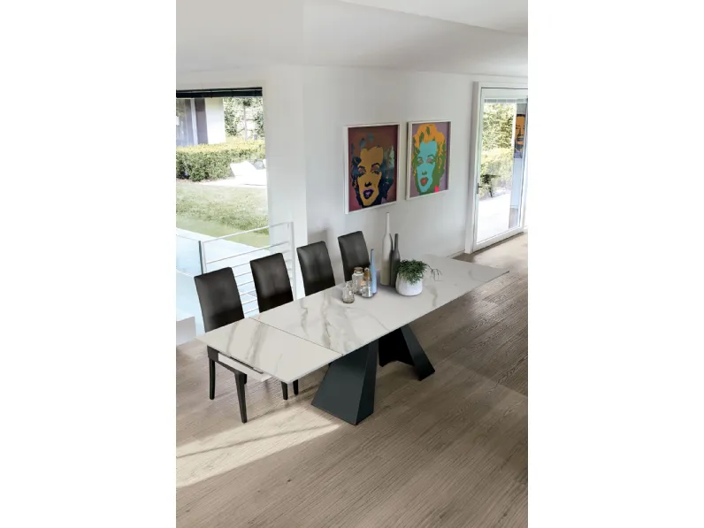 Tavolo Taurus Mottes selection in ceramica Allungabile scontato 0%