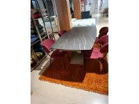 Tavolo sagomato in ceramica Tavol con sedie zamagna di Zamagna in Offerta Outlet