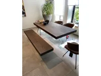 Tavolo rettangolare in legno Tavolo air con panca di Lago in Offerta Outlet