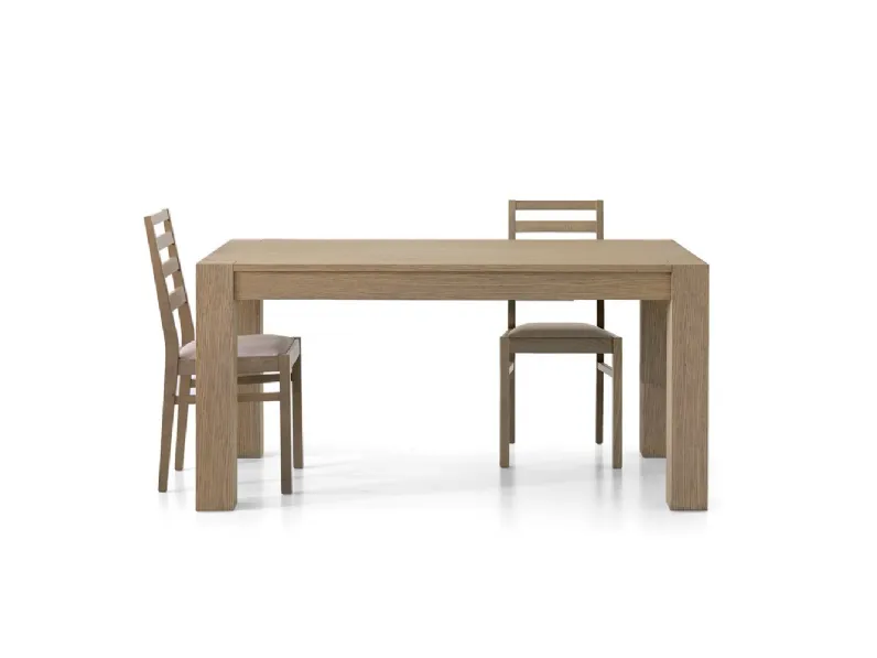 Tavolo in legno e resina rettangolare Tavolo allungabile Collezione esclusiva a prezzo ribassato