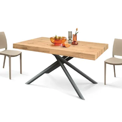 Tavolo Tavolo allungabile in laminato rovere  Mobilificio bellutti in OFFERTA OUTLET -51%