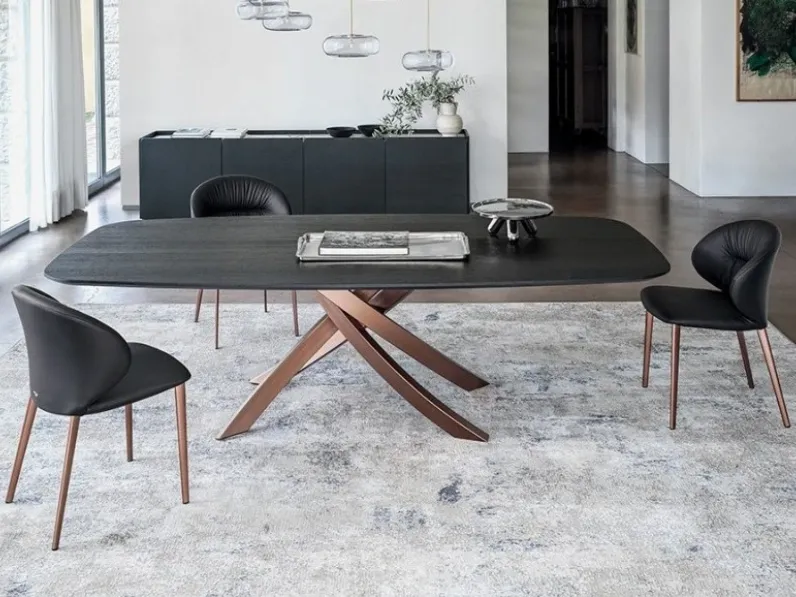 Tavolo Tavolo artistico piano in vetroceramica Bontempi in OFFERTA OUTLET -44%