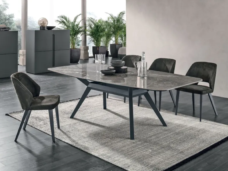 Tavolo Tavolo avalon in gres elegance Tomasella in OFFERTA OUTLET -35%