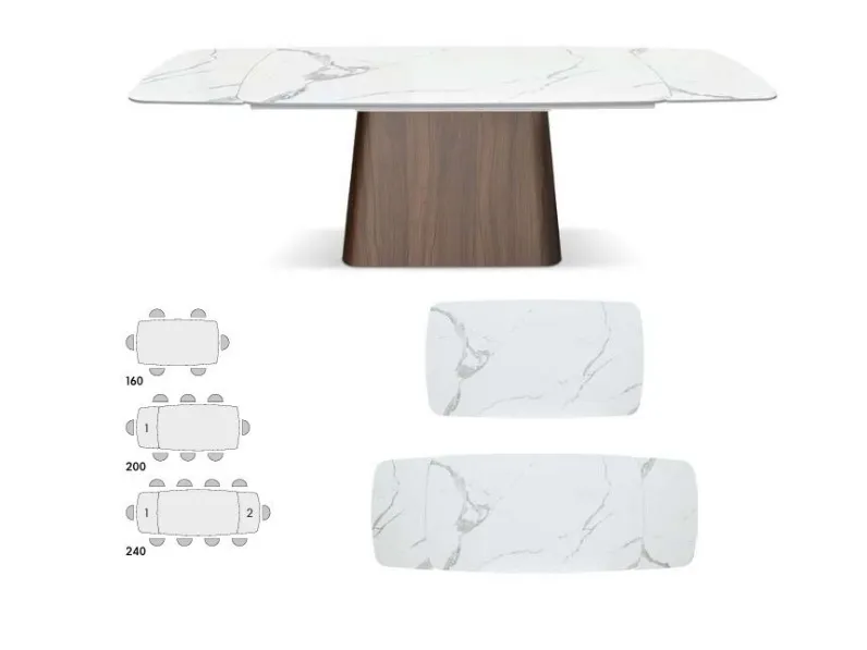 Tavolo ceramica allungabile luxury italia Md work a prezzo ribassato