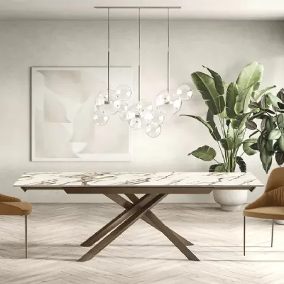 Tavolo in metallo rettangolare Tavolo e sedie in metallo Artigianale a prezzo scontato