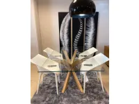 Tavolo rettangolare in vetro Tavolo fisso in cristallo Artigianale in Offerta Outlet
