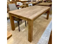 Tavolo Tavolo fisso teak 200 cm  Outlet etnico in legno Fisso scontato 33%