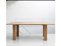 Tavolo in legno rettangolare Tavolo giravolta  rovere zanotta Zanotta in offerta outlet