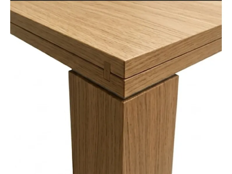 Tavolo in legno rettangolare Tavolo giravolta  rovere Zanotta in offerta outlet