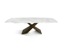 Tavolo Tavolo in ceramica bianco arabesco  Mobilificio bellutti in OFFERTA OUTLET -42%