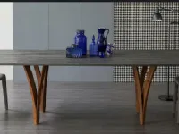 Tavolo Tavolo in legno rovere grigio cap 300 bonaldo Bonaldo in legno Fisso scontato 70%