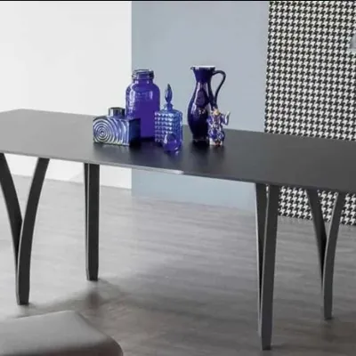 Tavolo in legno rettangolare Tavolo in legno rovere grigio cap 300 bonaldo Bonaldo in offerta outlet
