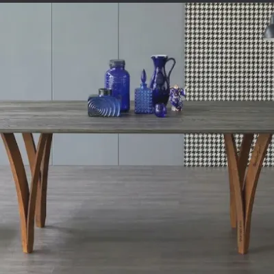 Tavolo Tavolo in legno rovere grigio cap 300 bonaldo Bonaldo in legno Fisso scontato 70%
