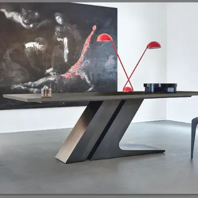 Tavolo Tavolo in legno rovere natur c/nodi bonaldo tl250 bonaldo di Bonaldo scontato del 51%