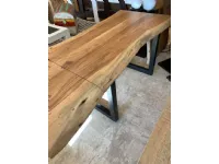 Tavolo Tavolo industrial allungabile nature Outlet etnico in legno Allungabile scontato 33%