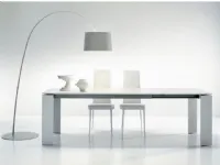 Tavolo rettangolare in vetro Tavolo layer allungabile nero piano in cristallo nero bonaldo di Bonaldo in Offerta Outlet