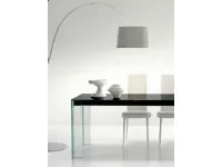 Tavolo in vetro rettangolare Tavolo layer allungabile nero piano in cristallo nero bonaldo Bonaldo in offerta outlet