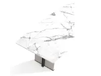 Tavolo Tavolo luxury marmo e pelle  Md work a prezzo scontato