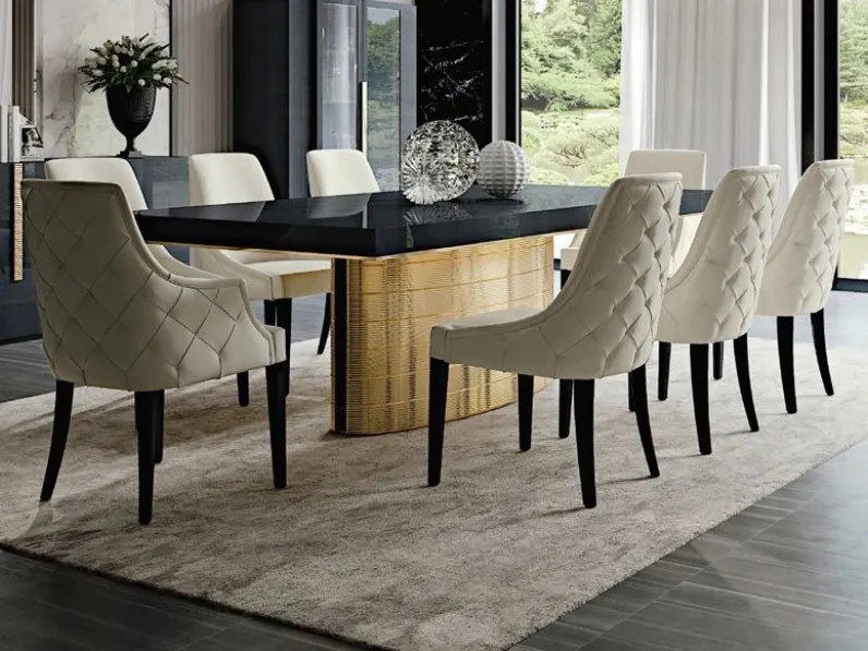 Tavolo Md work Tavolo luxury oro o argento  PREZZI OUTLET -37%
