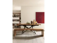 Tavolo in legno rettangolare Tavolo massiccio allungabile estensibile Mobilia web a prezzo scontato