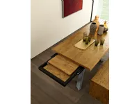 Tavolo in legno rettangolare Tavolo massiccio allungabile estensibile Mobilia web a prezzo scontato