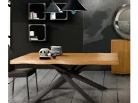 Tavolo Tavolo maxi scortecciato rovere massello  Md work in legno Fisso