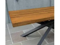 Tavolo Tavolo maxi scortecciato rovere massello  Md work in legno Fisso