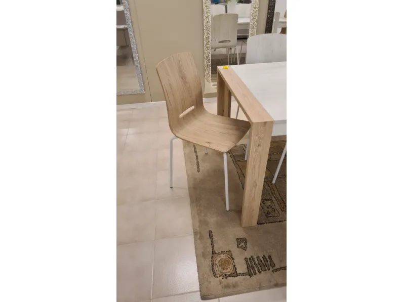 Tavolo milano  + sedie folra Point house in OFFERTA OUTLET -50%