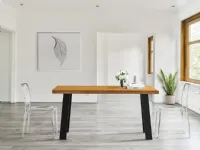 Tavolo rettangolare in legno Tavolo mod tube di Mobilia web in Offerta Outlet