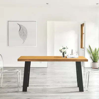Tavolo rettangolare in legno Tavolo mod tube di Mobilia web in Offerta Outlet