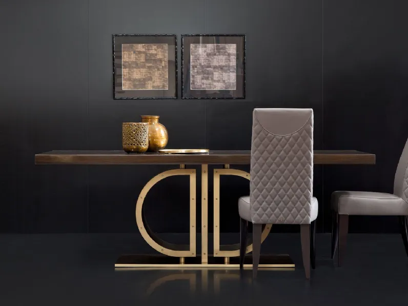 Tavolo ottone legno luxury Md work a prezzo ribassato