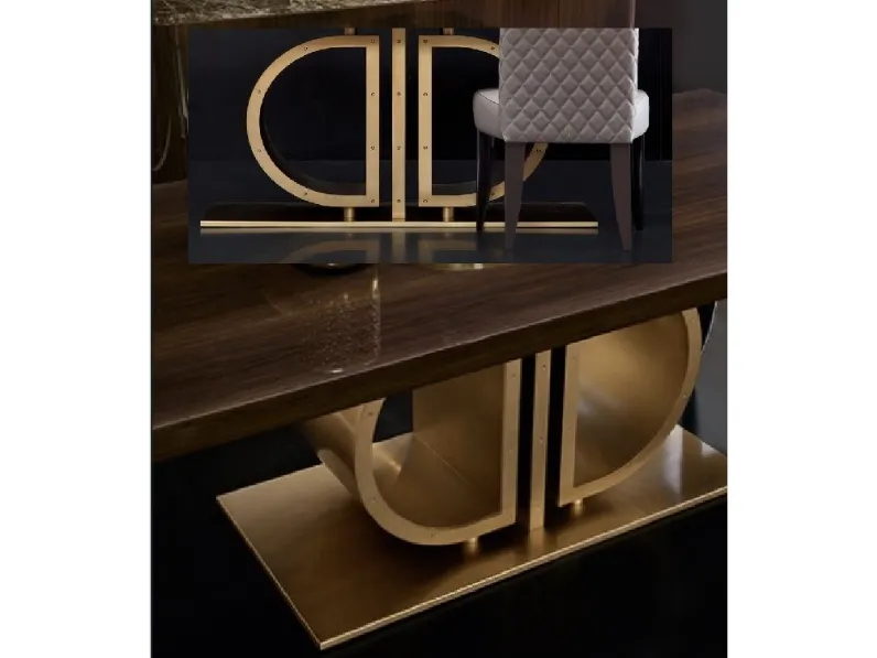 Tavolo ottone legno luxury Md work a prezzo ribassato